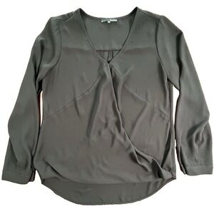 Ro & De Black Size M Medium Long Sleeve Blouse Shirt